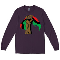 Plum black power african license Long Sleeve Tee - artisFamous