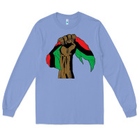 Colony Blue black power african license Long Sleeve Tee - artisFamous