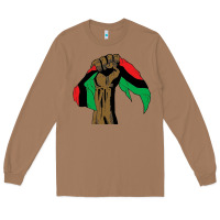 Toasted Coconut black power african license Long Sleeve Tee - artisFamous