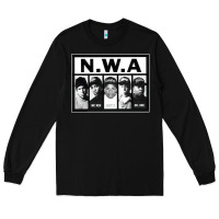 Black N.W.A Californian hip hop group N.W.A Long Sleeve Tee - artisFamous