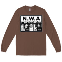Chestnut N.W.A Californian hip hop group N.W.A Long Sleeve Tee - artisFamous