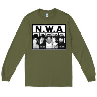Army Green N.W.A Californian hip hop group N.W.A Long Sleeve Tee - artisFamous