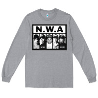 Heather Grey N.W.A Californian hip hop group N.W.A Long Sleeve Tee - artisFamous