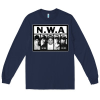 Navy N.W.A Californian hip hop group N.W.A Long Sleeve Tee - artisFamous