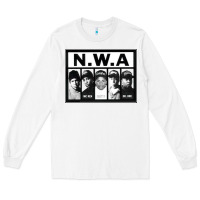 White N.W.A Californian hip hop group N.W.A Long Sleeve Tee - artisFamous