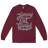Burgundy JImmy Eat World Long Sleeve Tee - artisFamous