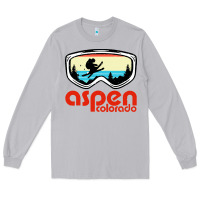 Moon Dust aspen colorado ski mountain skiing retro vacation Long Sleeve Tee - artisFamous