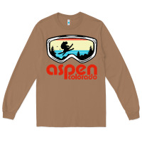 Toasted Coconut aspen colorado ski mountain skiing retro vacation Long Sleeve Tee - artisFamous