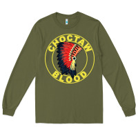 Army Green choctaw blood Long Sleeve Tee - artisFamous