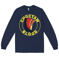 Navy choctaw blood Long Sleeve Tee - artisFamous