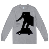 Heather Grey Elephant Black To Stand On Your Car Long Sleeve Tee - artisFamous