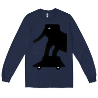 Navy Elephant Black To Stand On Your Car Long Sleeve Tee - artisFamous