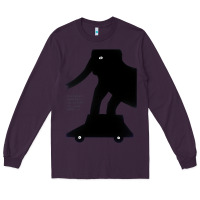 Plum Elephant Black To Stand On Your Car Long Sleeve Tee - artisFamous