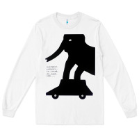 White Elephant Black To Stand On Your Car Long Sleeve Tee - artisFamous