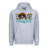 Heather Grey love german shorthaired pointers Premium Hoodie - Artiststas
