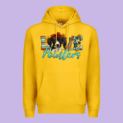 Love German Shorthaired Pointers Premium Hoodie Designed By Artiststas