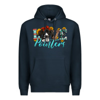 Navy love german shorthaired pointers Premium Hoodie - Artiststas