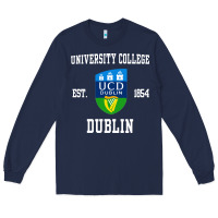 Navy university college dublin Long Sleeve Tee - artisFamous