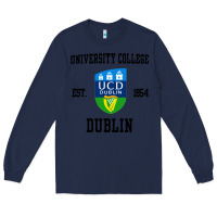 Navy university college dublin Long Sleeve Tee - artisFamous