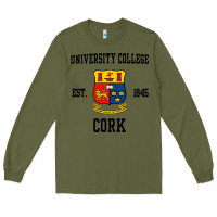 Army Green university college cork Long Sleeve Tee - artisFamous