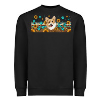 Black western corgi dog Heavyweight Sweatshirt - Jasminsmagicworld