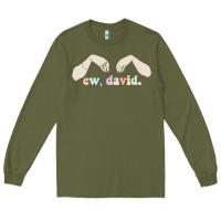 Army Green ew david schitt's creek Long Sleeve Tee - artisFamous