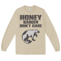 Mushroom honey badger dont care Long Sleeve Tee - artisFamous