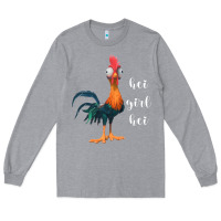 Heather Grey hei girl Long Sleeve Tee - artisFamous