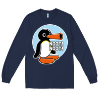 Navy noot noot funny Long Sleeve Tee - artisFamous