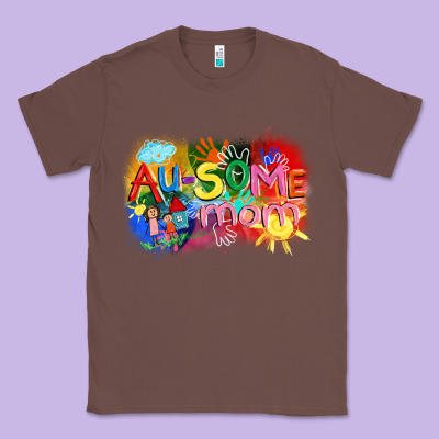 Au-some Mom Autism Classic Tee Designed By Fadigitalartstudio