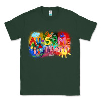 Sports Green Au-some mom Autism Classic Tee - FaDigitalArtStudio