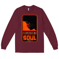 Burgundy Fist Full Of Soul Long Record Player Long Sleeve Tee - artisFamous