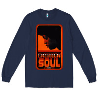 Navy Fist Full Of Soul Long Record Player Long Sleeve Tee - artisFamous