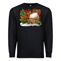 Black Christmas cookies buffalo plaid Premium Sweatshirt - Jasminsmagicworld