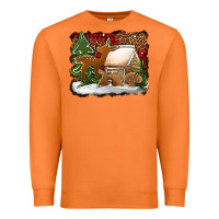 Carrot Christmas cookies buffalo plaid Premium Sweatshirt - Jasminsmagicworld