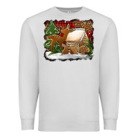 Dove Grey Christmas cookies buffalo plaid Premium Sweatshirt - Jasminsmagicworld