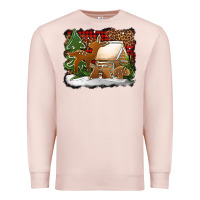 Pale Pink Christmas cookies buffalo plaid Premium Sweatshirt - Jasminsmagicworld