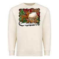 Sandshell Christmas cookies buffalo plaid Premium Sweatshirt - Jasminsmagicworld