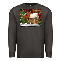 Smoke Christmas cookies buffalo plaid Premium Sweatshirt - Jasminsmagicworld