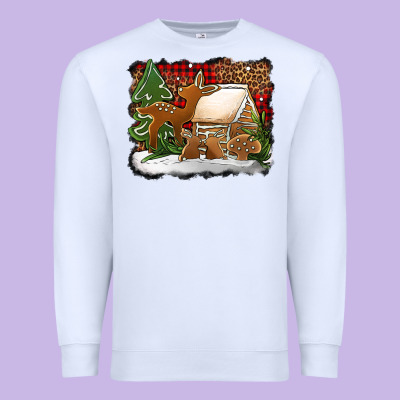 Christmas Cookies Buffalo Plaid Premium Sweatshirt Designed By Jasminsmagicworld