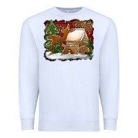 White Christmas cookies buffalo plaid Premium Sweatshirt - Jasminsmagicworld