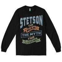Black Stetson Personalized Name Birthday Gift Long Sleeve Tee - artisFamous