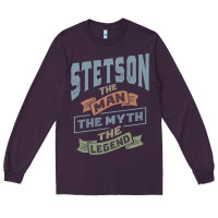 Plum Stetson Personalized Name Birthday Gift Long Sleeve Tee - artisFamous
