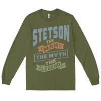 Army Green Stetson Personalized Name Birthday Gift Long Sleeve Tee - artisFamous