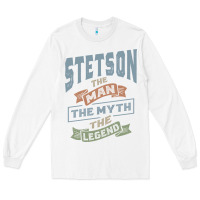 White Stetson Personalized Name Birthday Gift Long Sleeve Tee - artisFamous