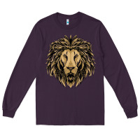 Plum Lion t-shirt  designs Long Sleeve Tee - artisFamous