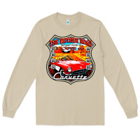 Mushroom CLASSIC CARS ROUTE 66 Long Sleeve Tee - artisFamous