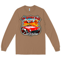Toasted Coconut CLASSIC CARS ROUTE 66 Long Sleeve Tee - artisFamous