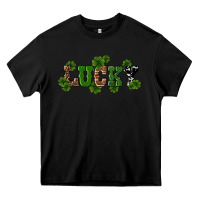 Black st patricks day lucky shamrock Heavy Core Tee - RanaPortraitStore