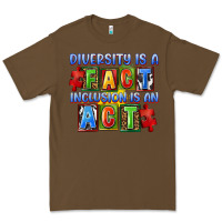 Cacao Diversity is a fact inclusion is an act Premium Tee - FaDigitalArtStudio